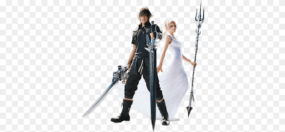 Final Fantasy Xv Lunafreya Nox Fleuret Princess White, Sword, Weapon, Clothing, Dress Png Image