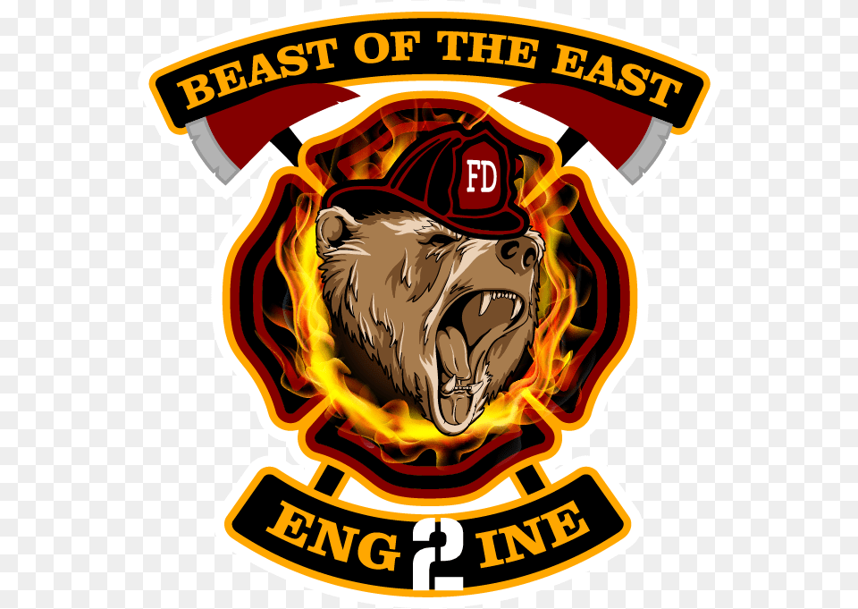 Final Logo Design For A North Carolina Fire Department Calafia, Symbol, Badge, Emblem, Face Png Image