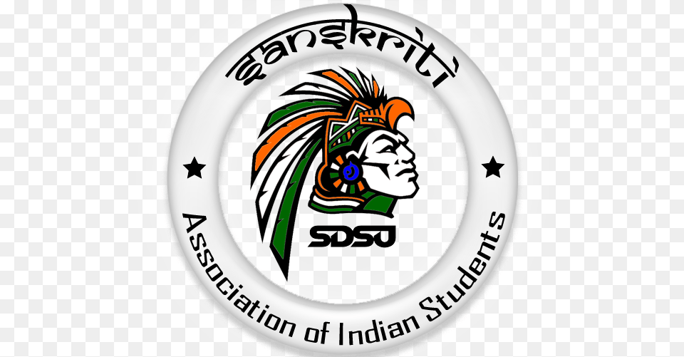 Final Logo For Sanskriti Association Of Indian Students San Diego State Aztecs, Emblem, Symbol, Baby, Face Png
