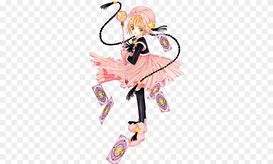 Final Pink And Black Star Costume Cardcaptor Sakura Wiki Manga Pink, Book, Comics, Publication, Adult Free Transparent Png