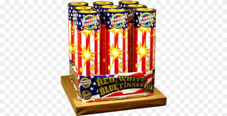 Finale Racks Red White And Blue White, Can, Tin, Fireworks, Food Free Png