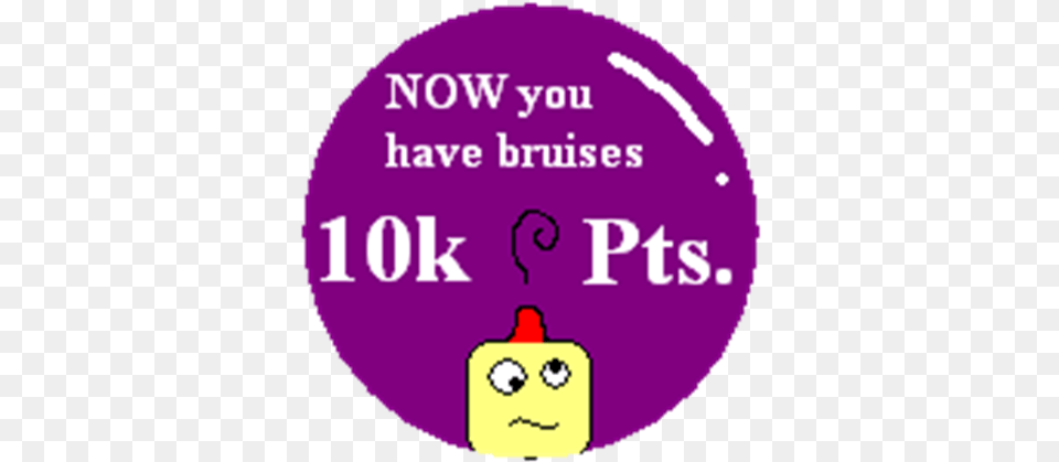 Finally A Bruise Dot, Purple, Disk, Text, Face Png