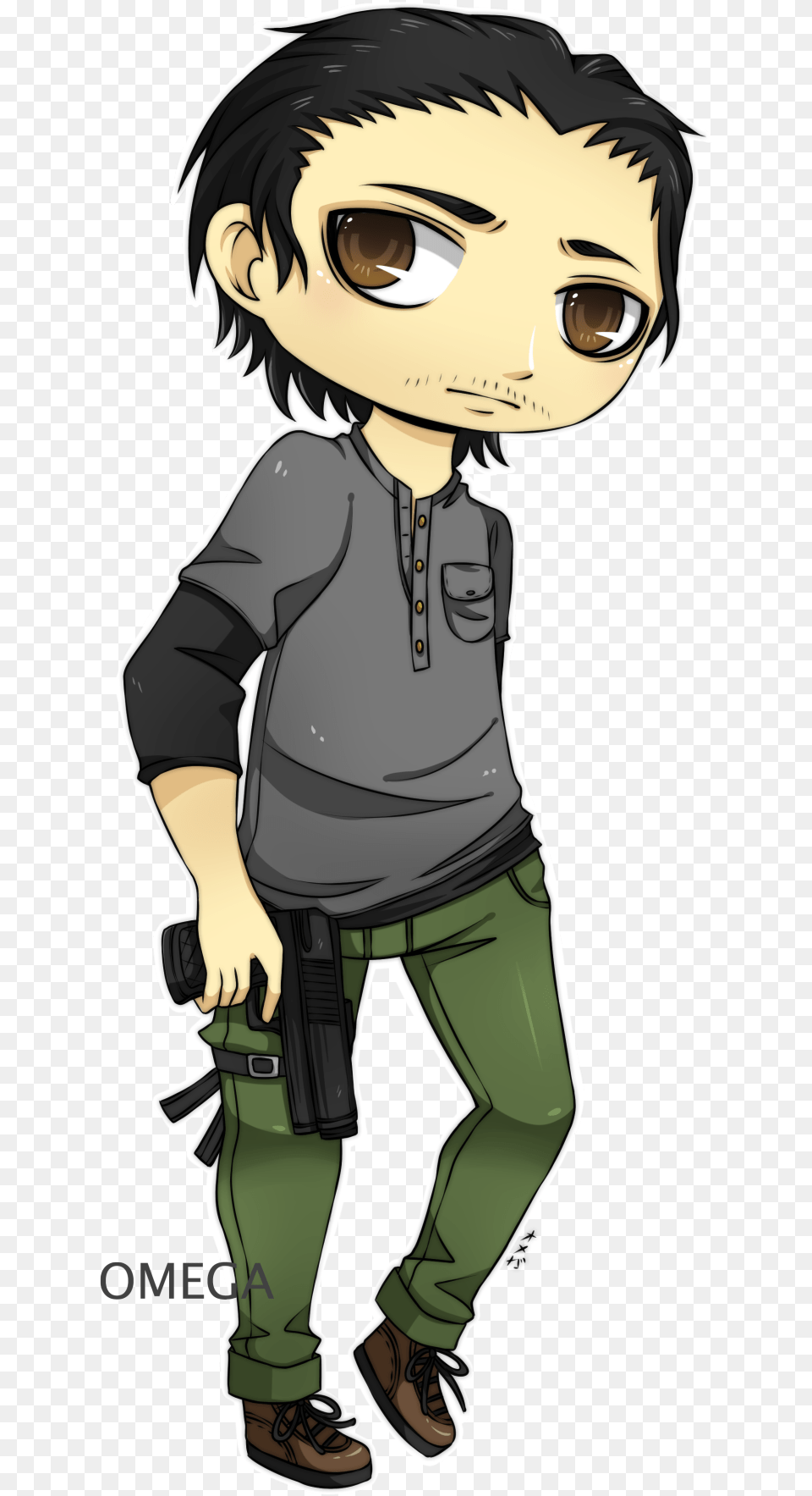 Finally Comlpleted The Walking Dead Chibi Of Rick Grimes Michonne, Book, Comics, Publication, Baby Free Transparent Png