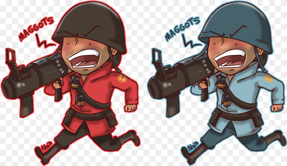 Finally Got A Chance To Catch Up With My Tf2 Chibi Chibi Soldier, Book, Comics, Publication, Baby Png