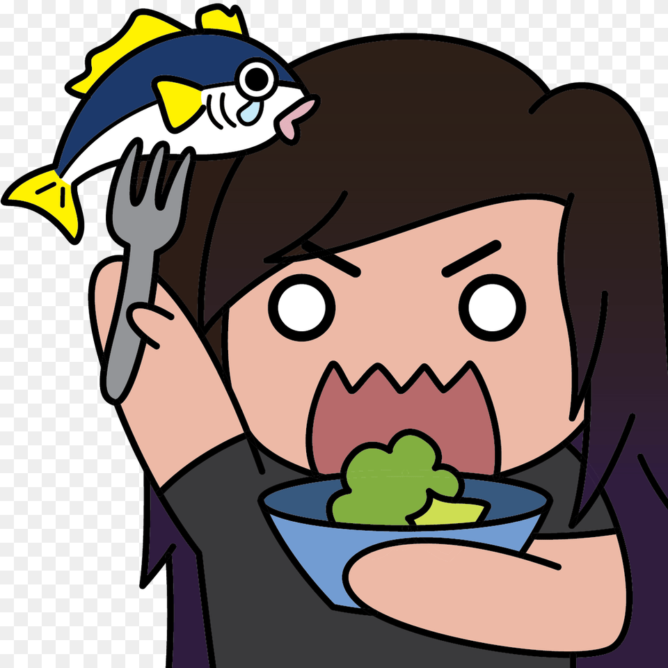 Finally Got A Chance To Work On My New Emote Yumm Eat Cartoon, Baby, Person, Face, Head Png Image