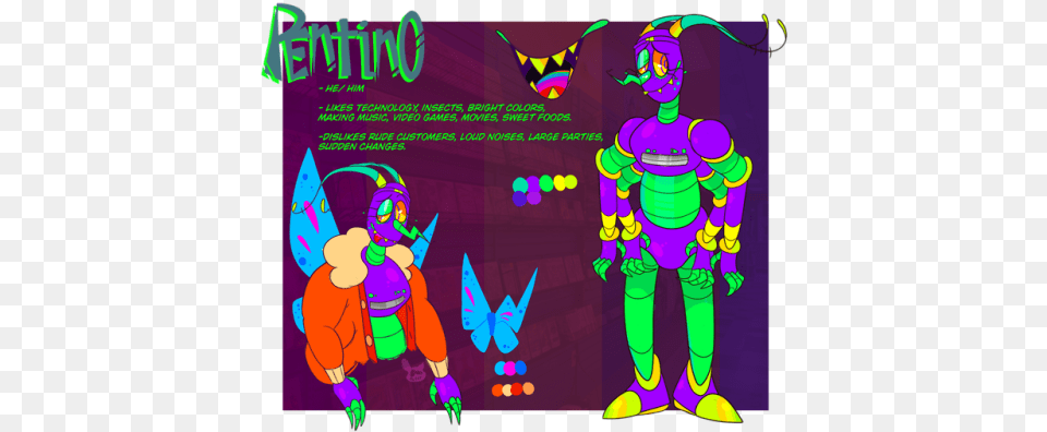 Finally Updated Pentinos Reference He Has Gone Under Cartoon, Purple, Baby, Person, Art Png Image
