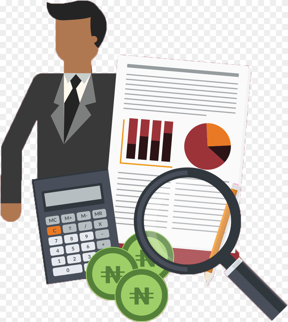 Finance Clipart Accounting Book Transparent Accountant Clipart, Electronics, Text, Adult, Male Free Png