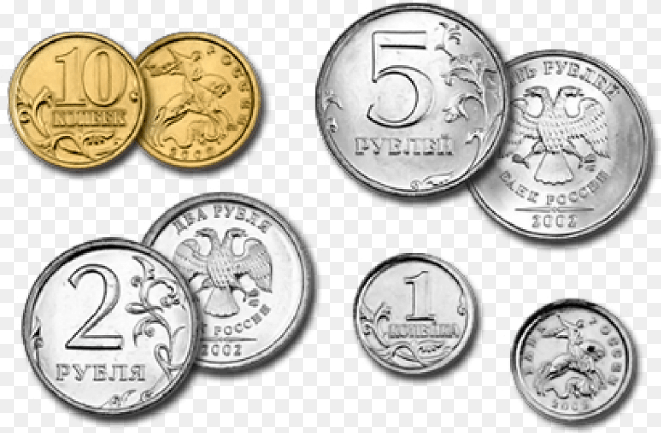 Finance Clipart Coin Notes Whrung Russland, Money, Silver, Accessories, Jewelry Png