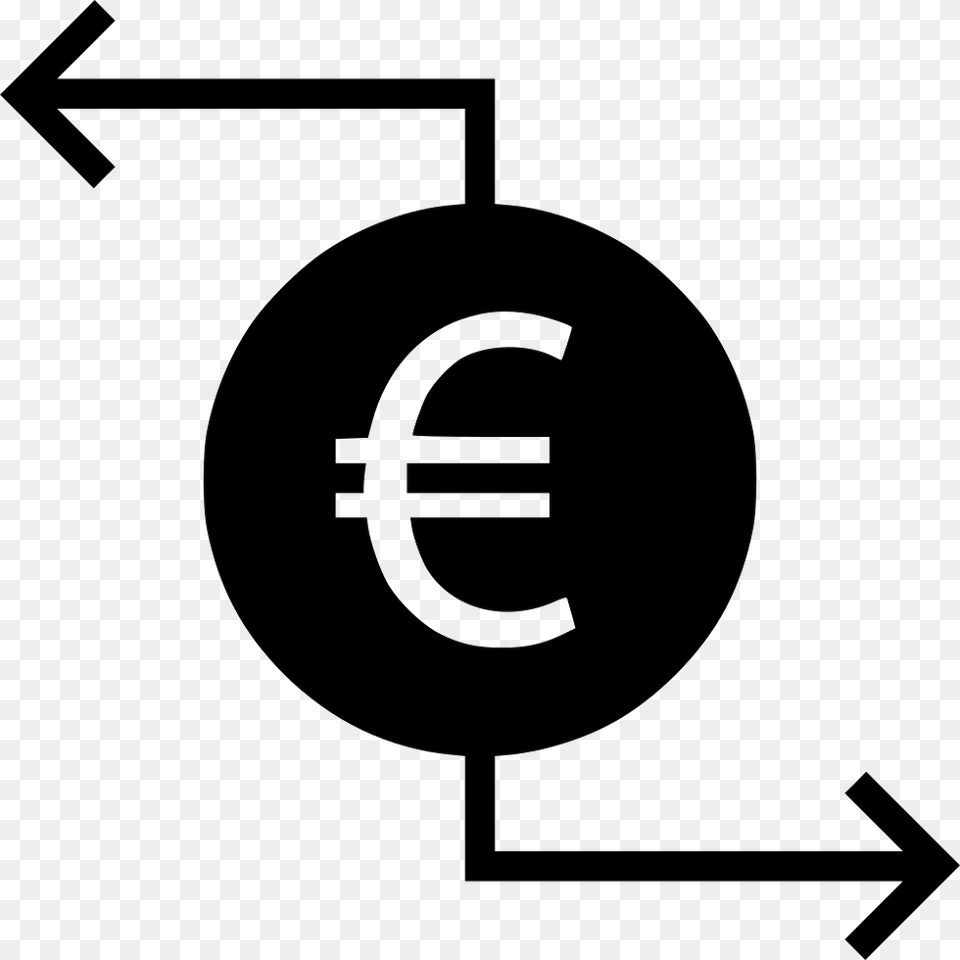 Finance Euro Icon, Stencil, Symbol, Number, Text Png Image