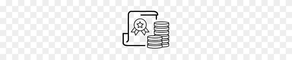 Finance Icons, Gray Png