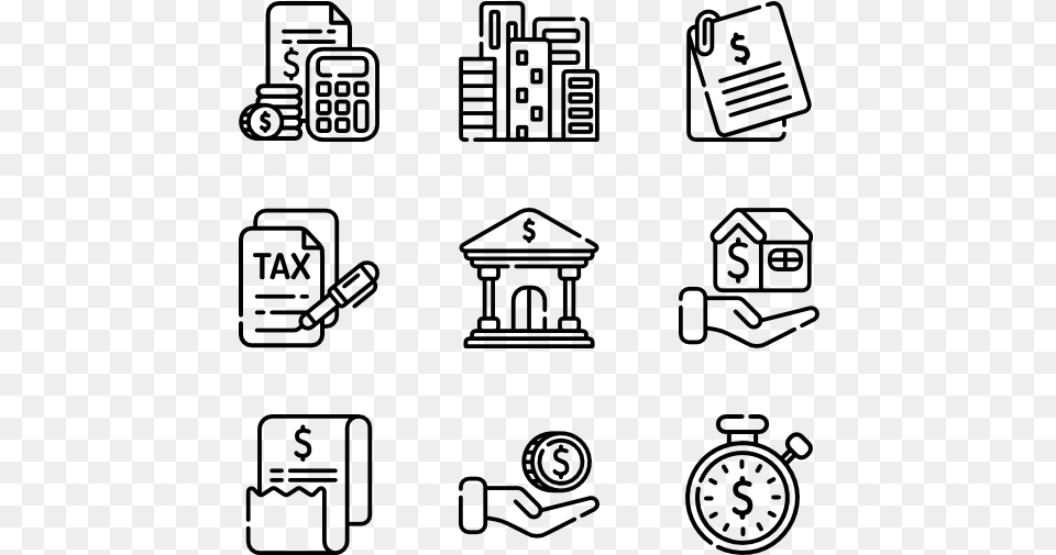 Finance Visualisation Icon, Gray Free Png Download