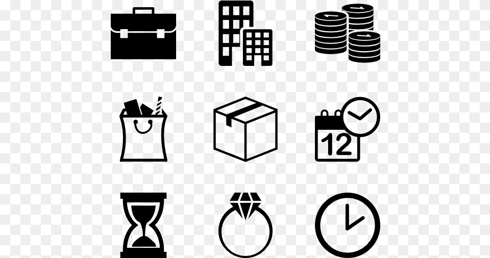 Finances And Trade Trade Black And White, Gray Free Transparent Png