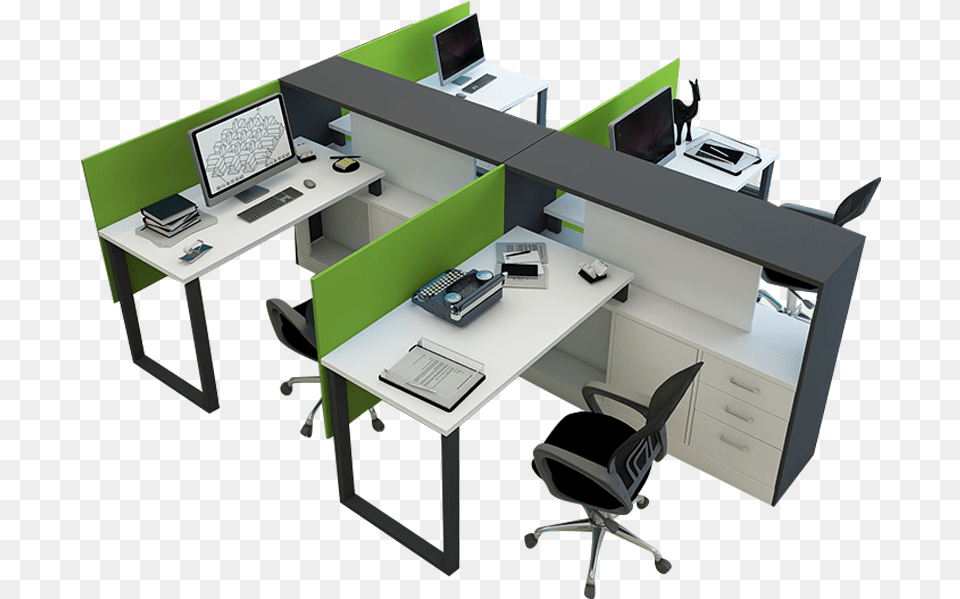 Financial Desks And Chairs Than Simple Combination Computer Desk, Furniture, Table, Chair, Electronics Png