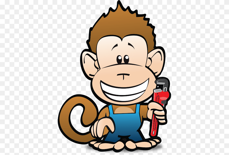 Financing Monkey Wrench Plumbing, Cartoon, Baby, Person Free Png