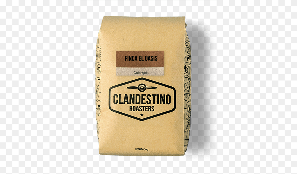 Finca El Oasis Colombia Coffee Bean Carton, Box, Cardboard, Package, Package Delivery Png Image