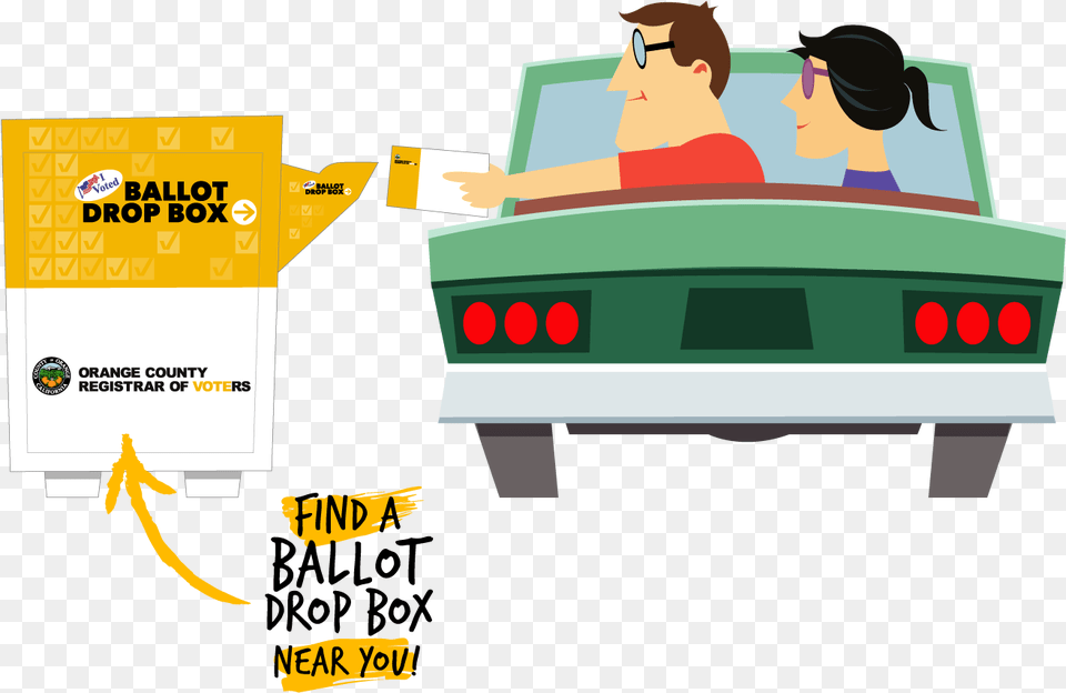 Find A Ballot Drop Box Cartoon, Person, Adult, Female, Woman Free Png