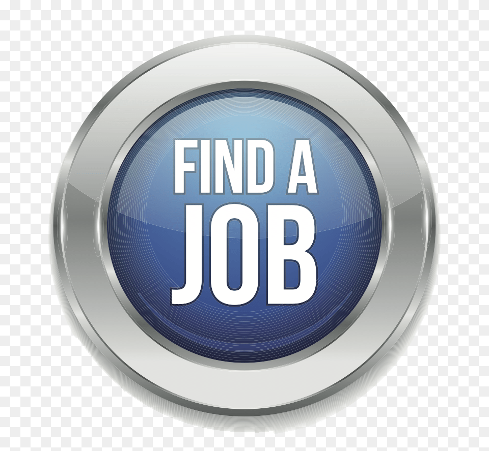Find A Job Boton De Video, Symbol, Emblem, Sign, Disk Free Png Download