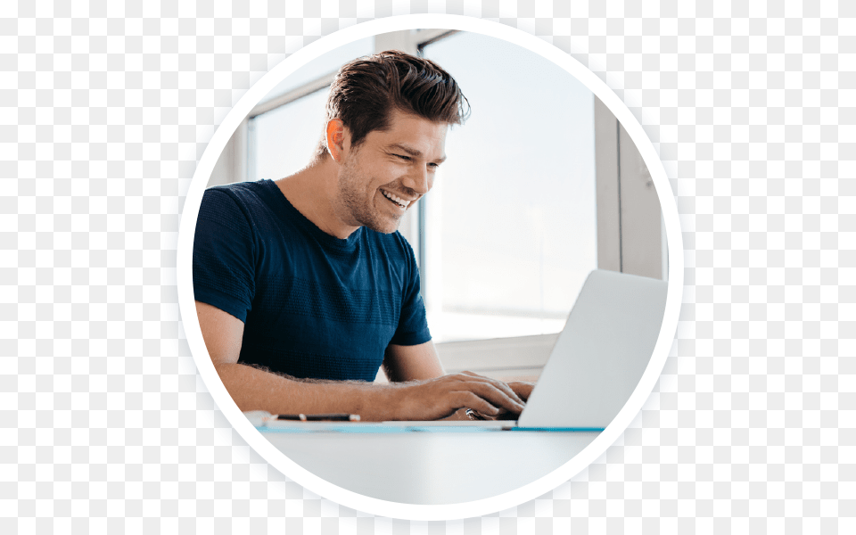 Find A Job That Suits Your Skills Writer Man, Computer, Electronics, Photography, Laptop Free Transparent Png