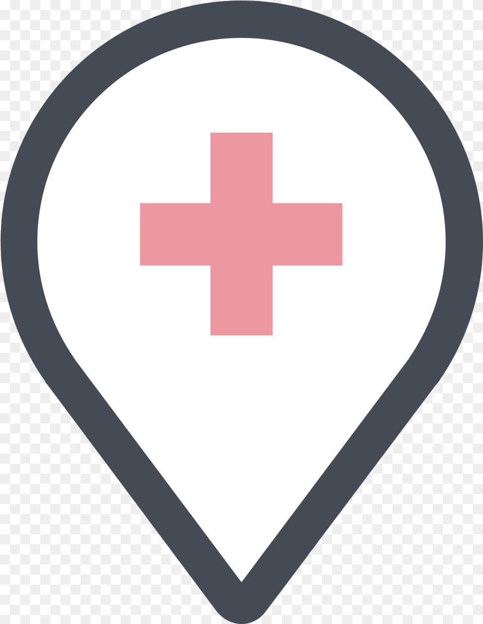 Find Clinic Icon Geolocation Icon, Logo, First Aid, Symbol, Red Cross Png Image