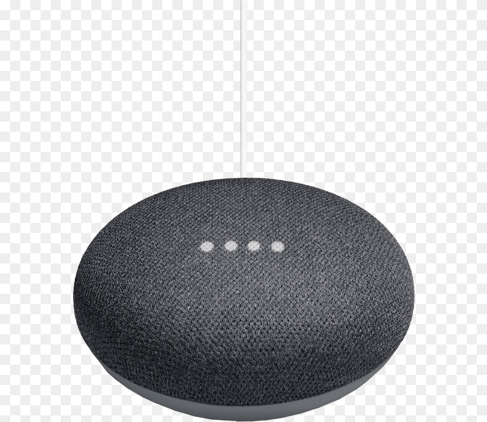 Find Google Homeminicharcoal With The Best Price Only On Google Home Mini Black, Lighting, Lamp, Electronics Png