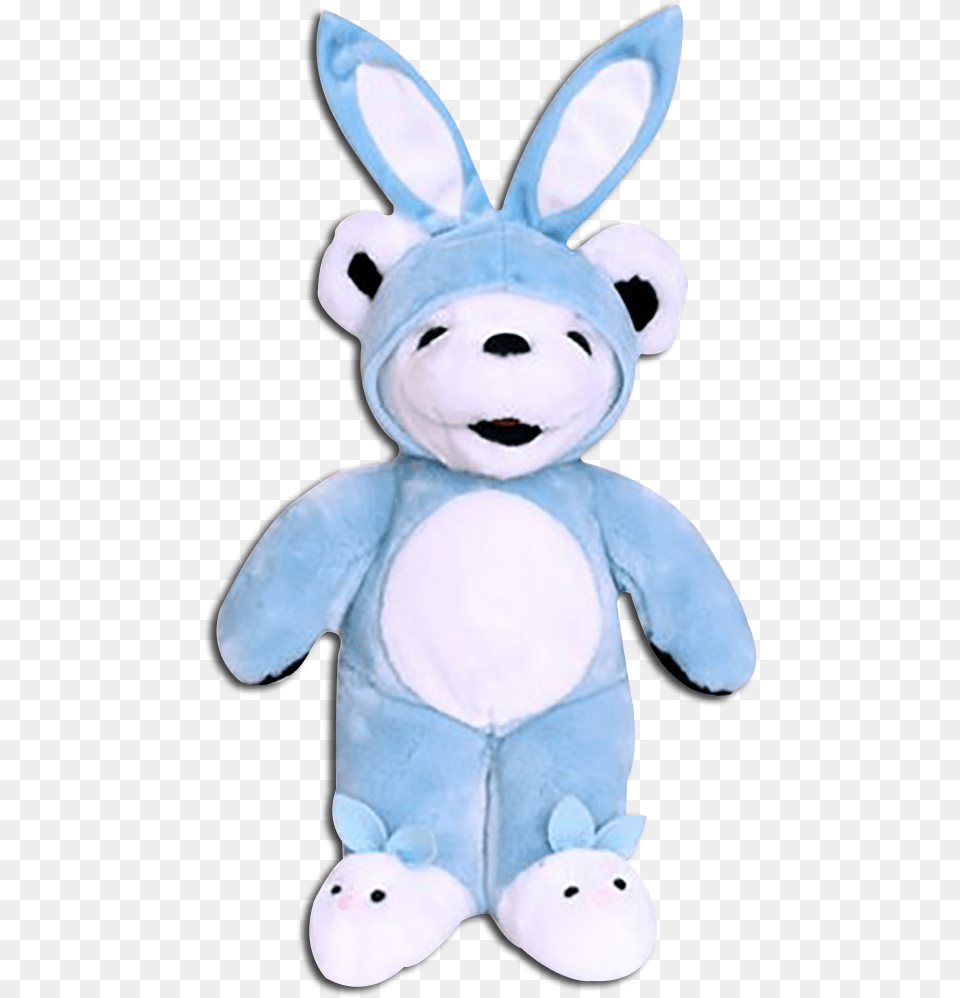 Find Lucky Rabbit In Both Pink And Blue Bunny Suits Bear Wearing Bunny Ears, Plush, Toy, Nature, Outdoors Free Transparent Png