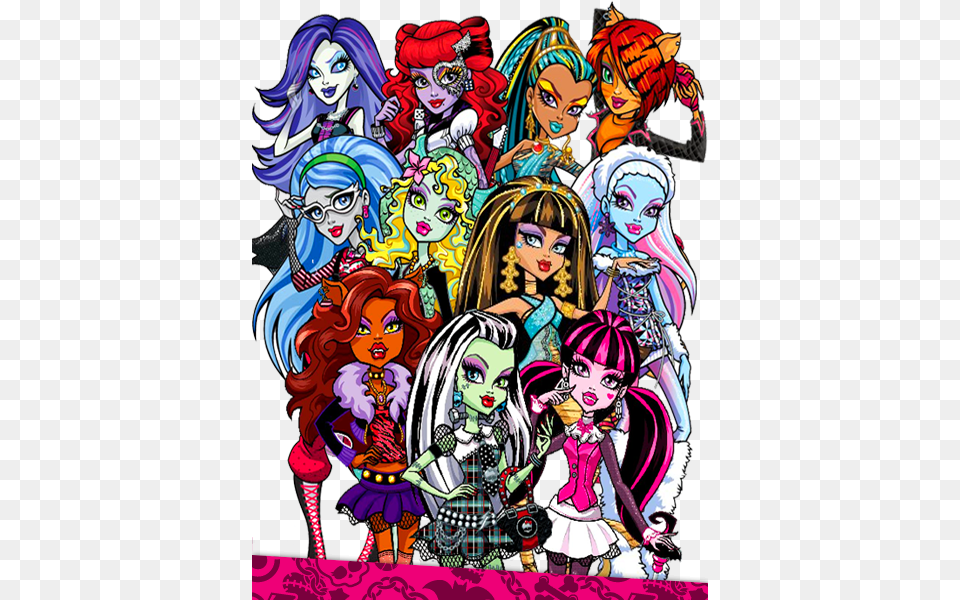 Find More Monster High Three Group, Publication, Book, Comics, Adult Png