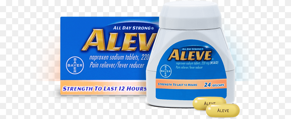 Find Pain Relief With Aleve Gelcaps Aleve Gelcaps, Medication Png Image