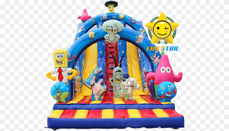 Find Quality Spongebob Patrick Star Squidward Giant Spongebob Patrick Star Fanart, Inflatable, Play Area, Baby, Person Free Png