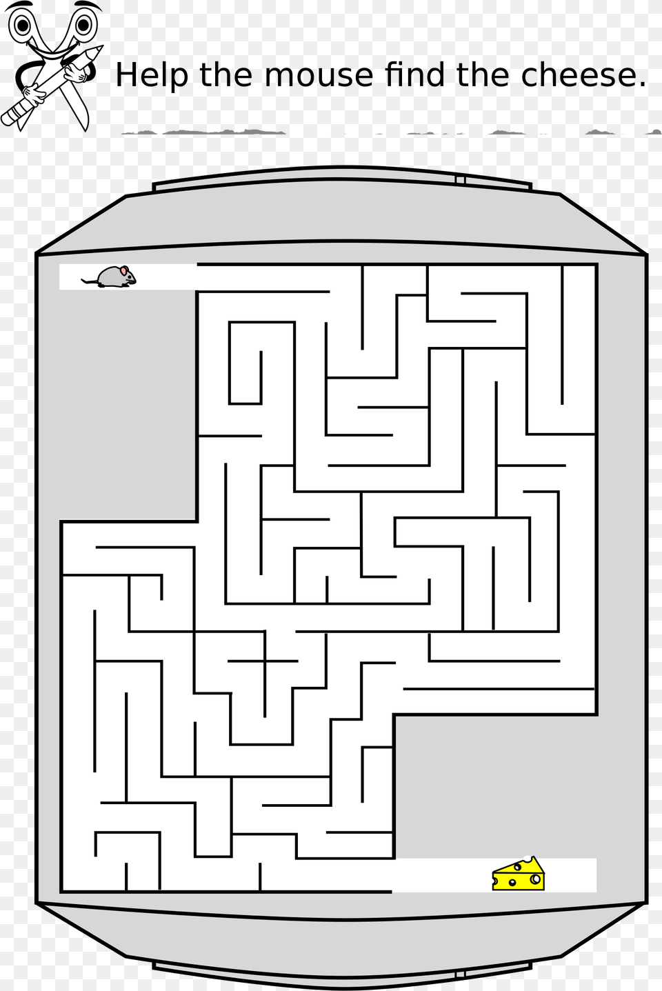 Find The Mouse, Maze, Qr Code Free Png