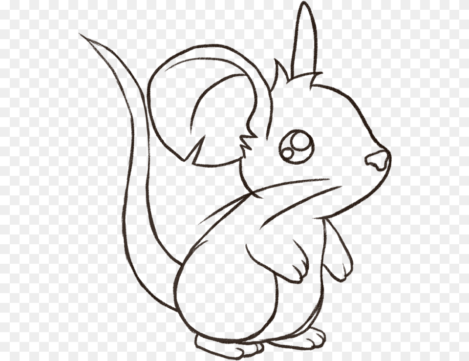 Find The Outline Here Little Mouse Coloring Page, Animal, Mammal, Rabbit, Cat Free Png Download