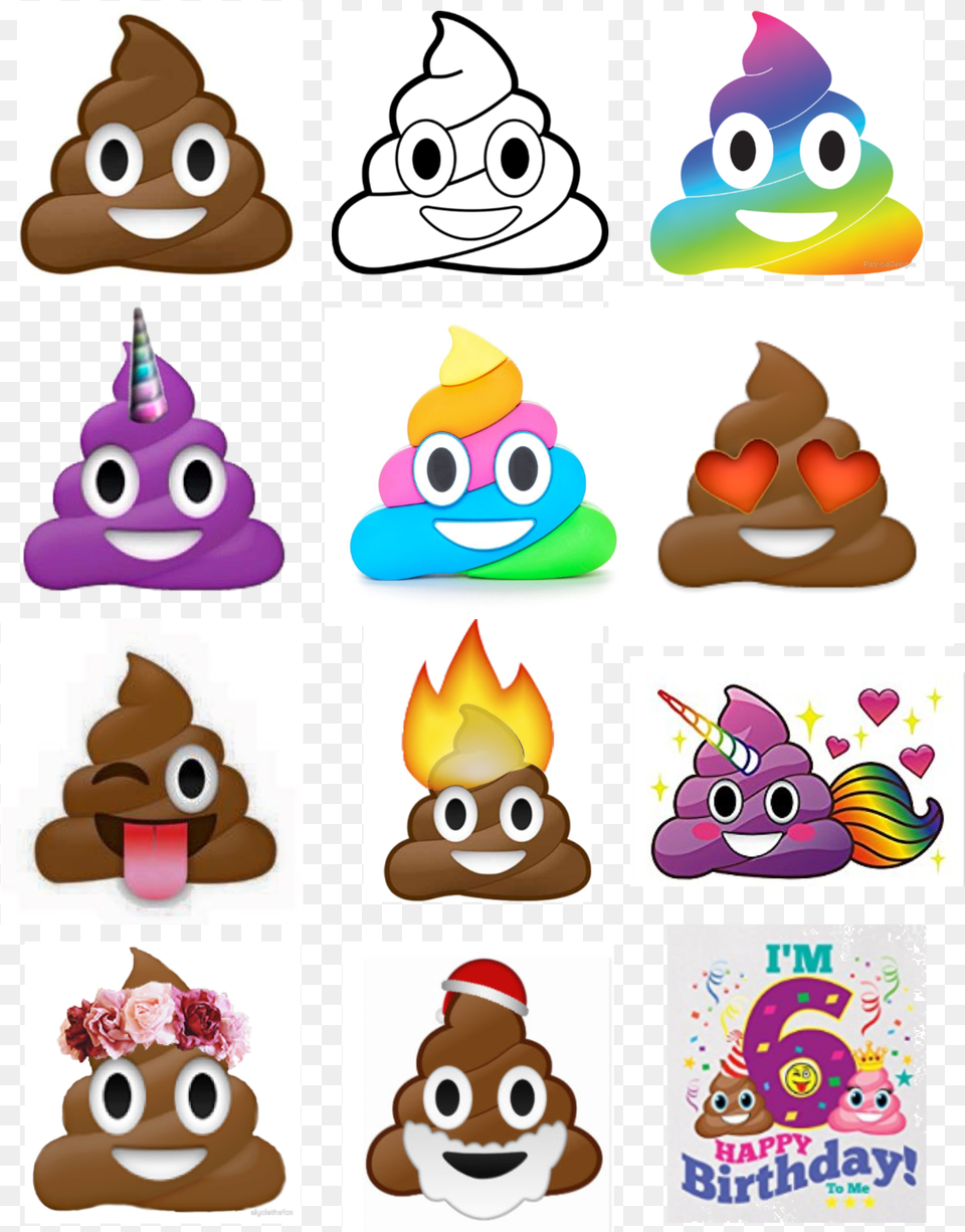 Find The Poop Scavenger Hunt Fridge Emoji Unicorn Poop Magnet 2 X 3 Inch Rainbow, Food, Cream, Dessert, Icing Free Png