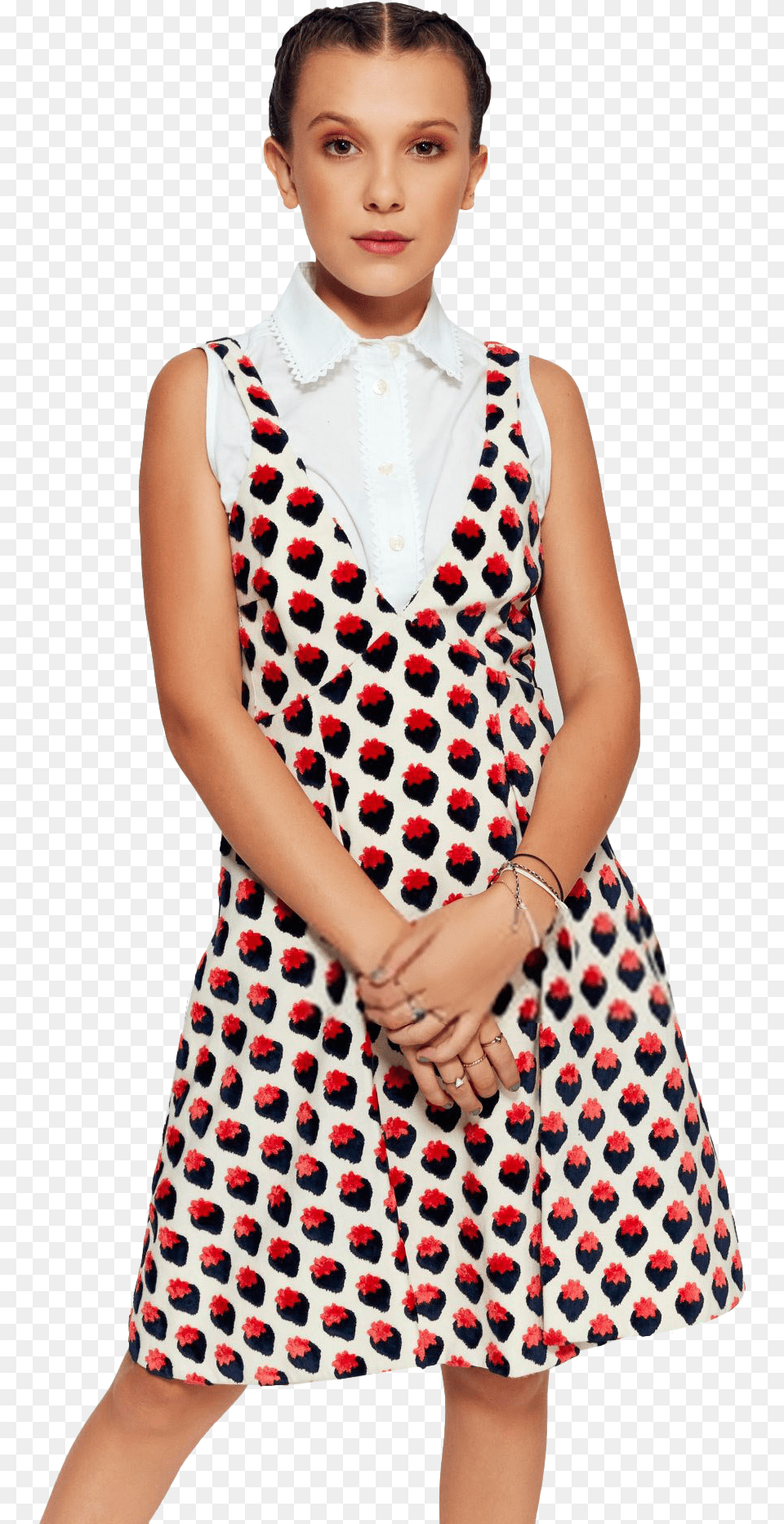 Find This Pin And More On Stranger Things Pngquots By Millie Bobby Brown Photoshoot, Blouse, Clothing, Dress, Pattern Free Png Download