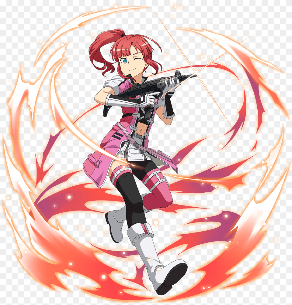 Find This Pin And More On Sword Art Online Charakter Ggo Fatal Bullet Kureha, Book, Comics, Publication, Person Free Png Download