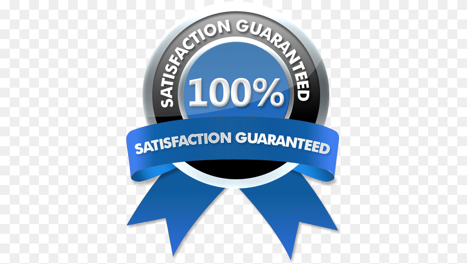 Find Us 100 Satisfaction Guaranteed, Badge, Logo, Symbol Free Png