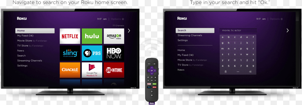 Find What To Watch Roku Streaming Channels, Monitor, Computer Hardware, Electronics, Hardware Free Png