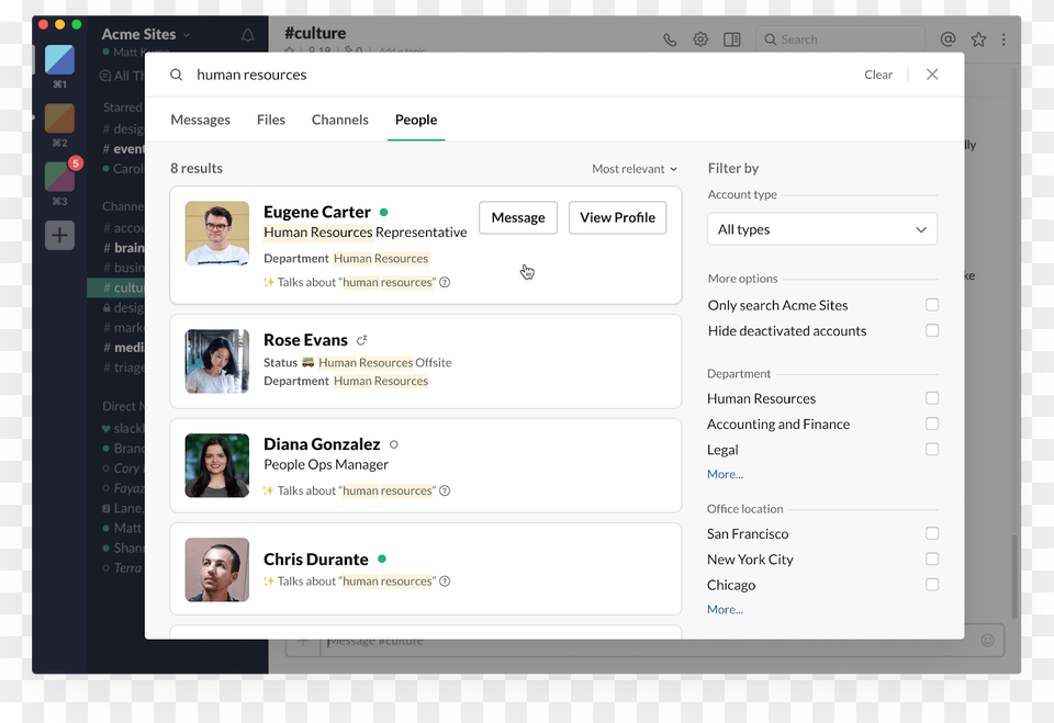 Find Your Coworkers In Slack With People Search Slack Update, Computer, Electronics, File, Person Png Image
