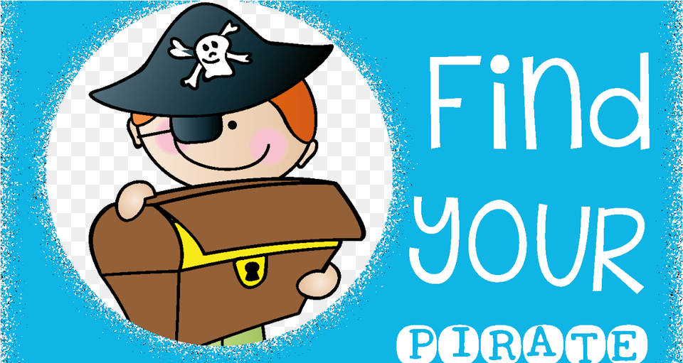 Find Your Pirate Treasure Cartoon, Box, Cardboard, Carton, Baby Png Image