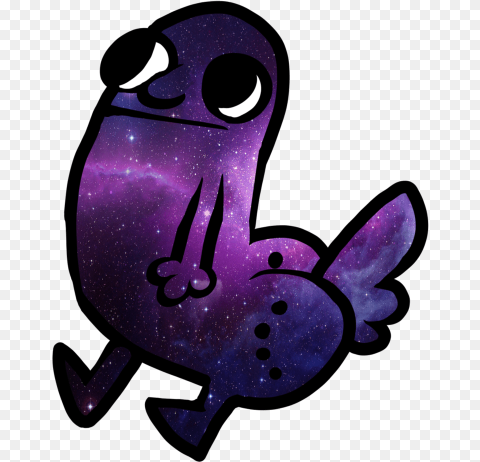 Finding A Money Potato Galaxy Dickbutt, Purple, Baby, Person, Cartoon Png Image