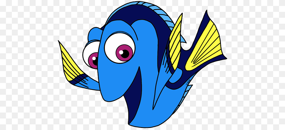 Finding Dory Clip Art Disney Clip Art Galore, Cartoon, Animal, Fish, Sea Life Free Transparent Png