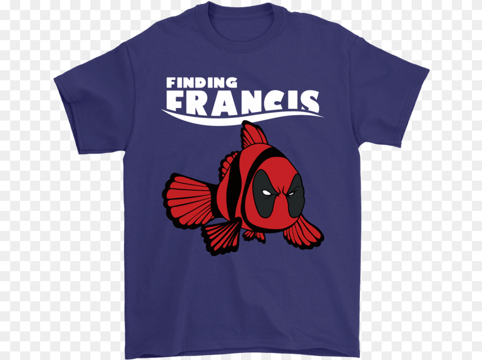 Finding Francis Disney Finding Nemo Marvel Deadpool Finding Francis Shirt, Clothing, T-shirt, Animal, Fish Png Image