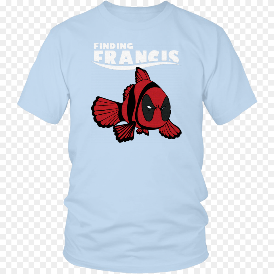 Finding Francis Disney Finding Nemo Marvel Deadpool T Shirt, Clothing, T-shirt, Animal, Fish Png Image