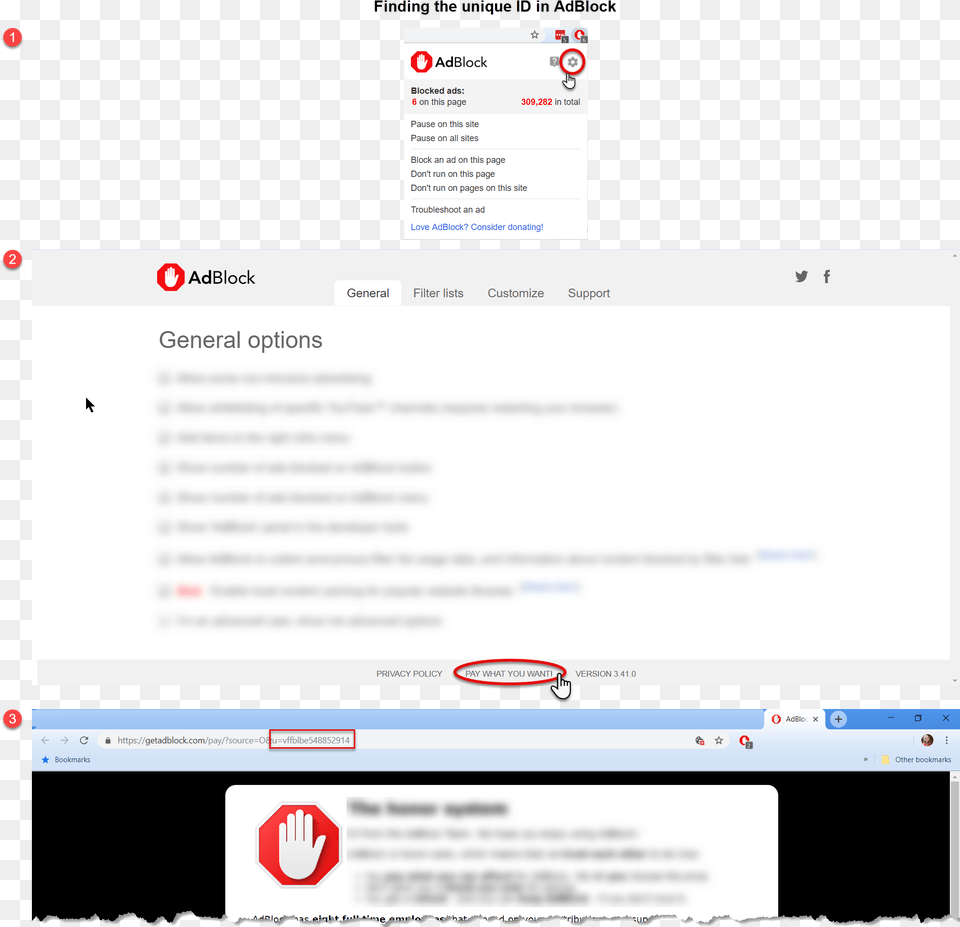 Finding The Unique Id In Adblock Adblock Plus, File, Webpage, Text Png