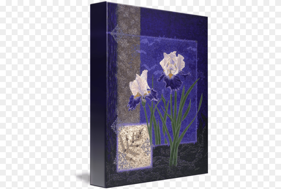 Fine Art Prints Irises Iris Flower Wall Decor By Baslee Iris Sanguinea, Canvas, Plant, Painting, Purple Free Png Download