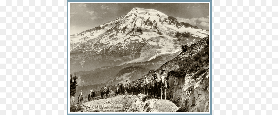Fine Art Prints Of Historical Photos Mount Rainier Paradise Inn History, Peak, Outdoors, Nature, Mountain Range Free Transparent Png