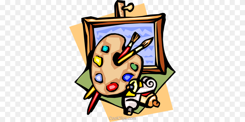 Fine Arts With Palette And Canvas Royalty Vector Clip Art, Baby, Person, Face, Head Free Transparent Png