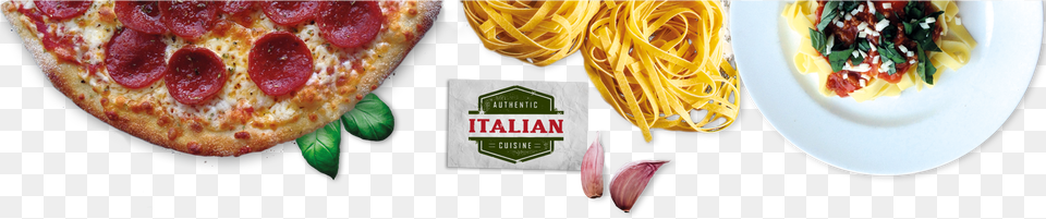 Fine Italian Food Header Food Italian, Pasta, Pizza, Spaghetti, Plate Free Png Download