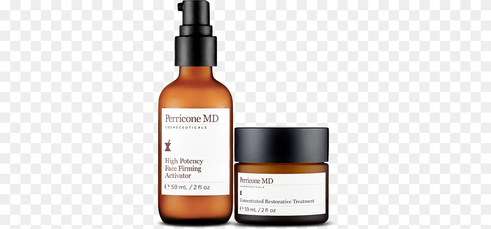 Fine Lines Wrinkles Power Duo Perricone Md, Bottle, Lotion, Cosmetics, Perfume Free Png