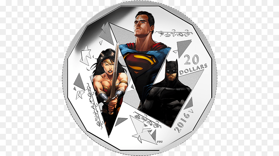 Fine Silver Coin Batman V Superman Batman V Superman Dawn Of Justice Coins, Adult, Female, Person, Woman Free Transparent Png