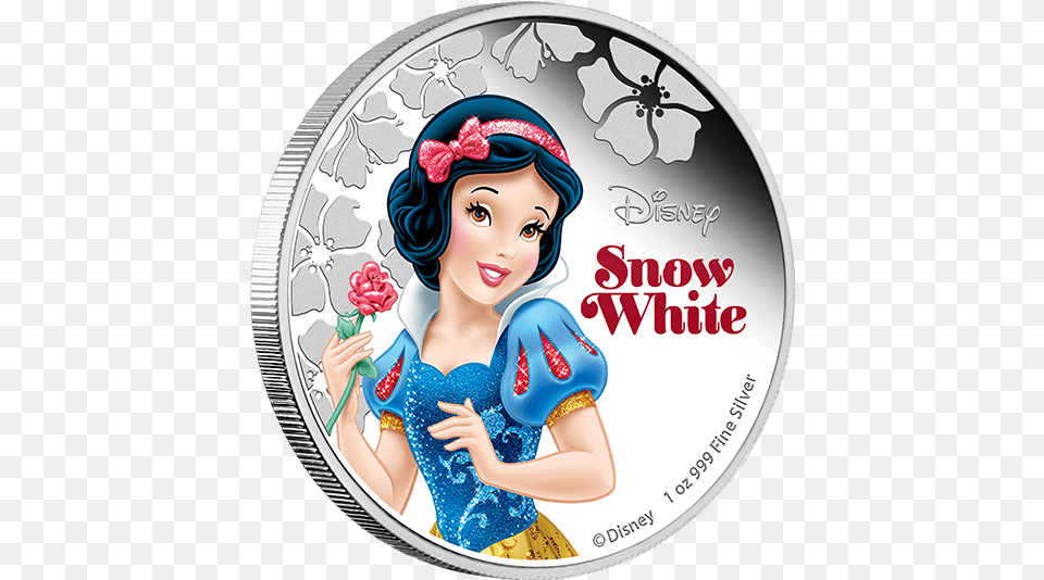 Fine Silver Coin Disney Princess Snow White Snow White Silver Coin, Adult, Female, Person, Woman Free Png Download