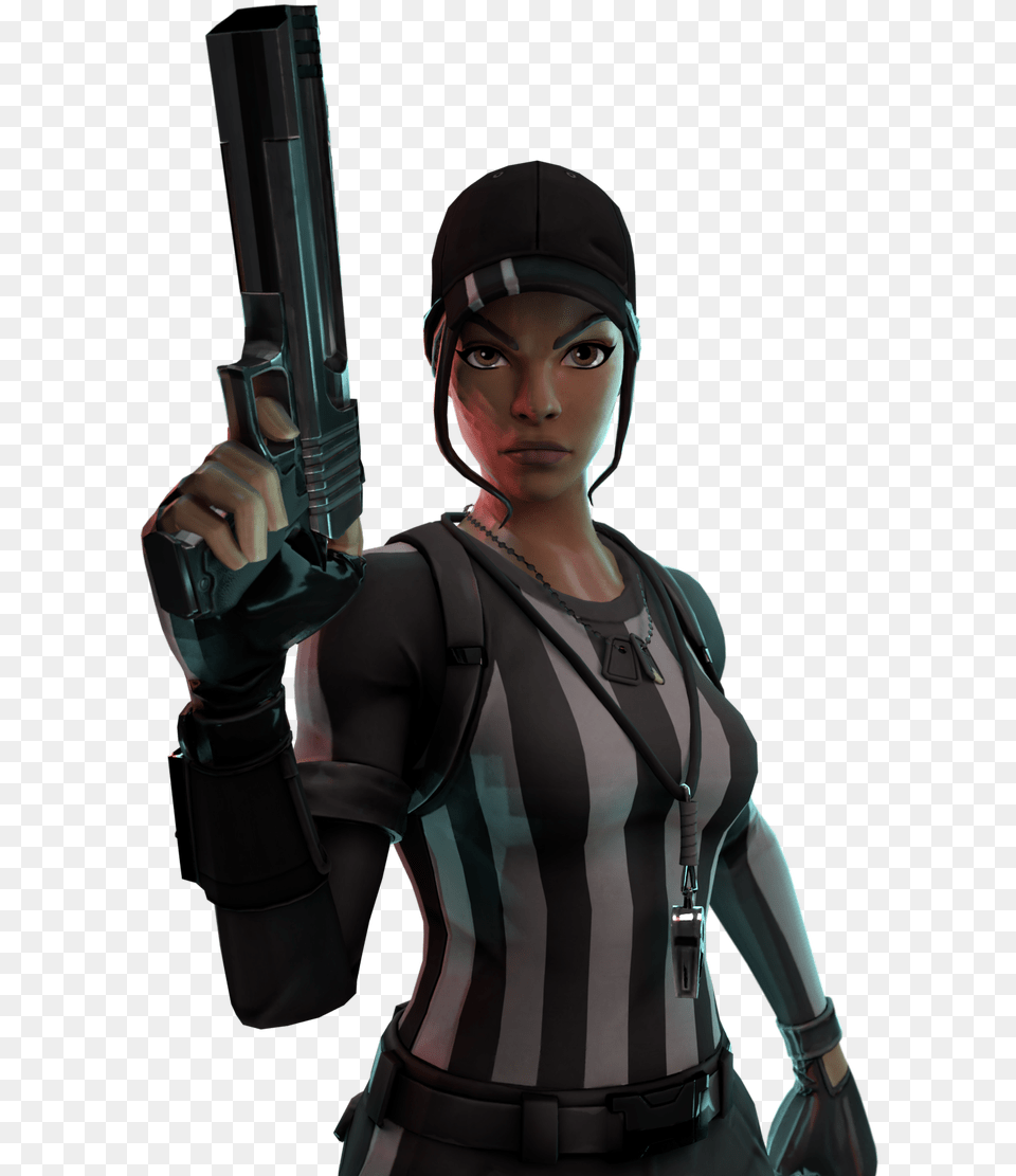 Finesse Finisher Thumbnail 3d Fortnite Whistle Warrior, Weapon, Firearm, Woman, Adult Png Image